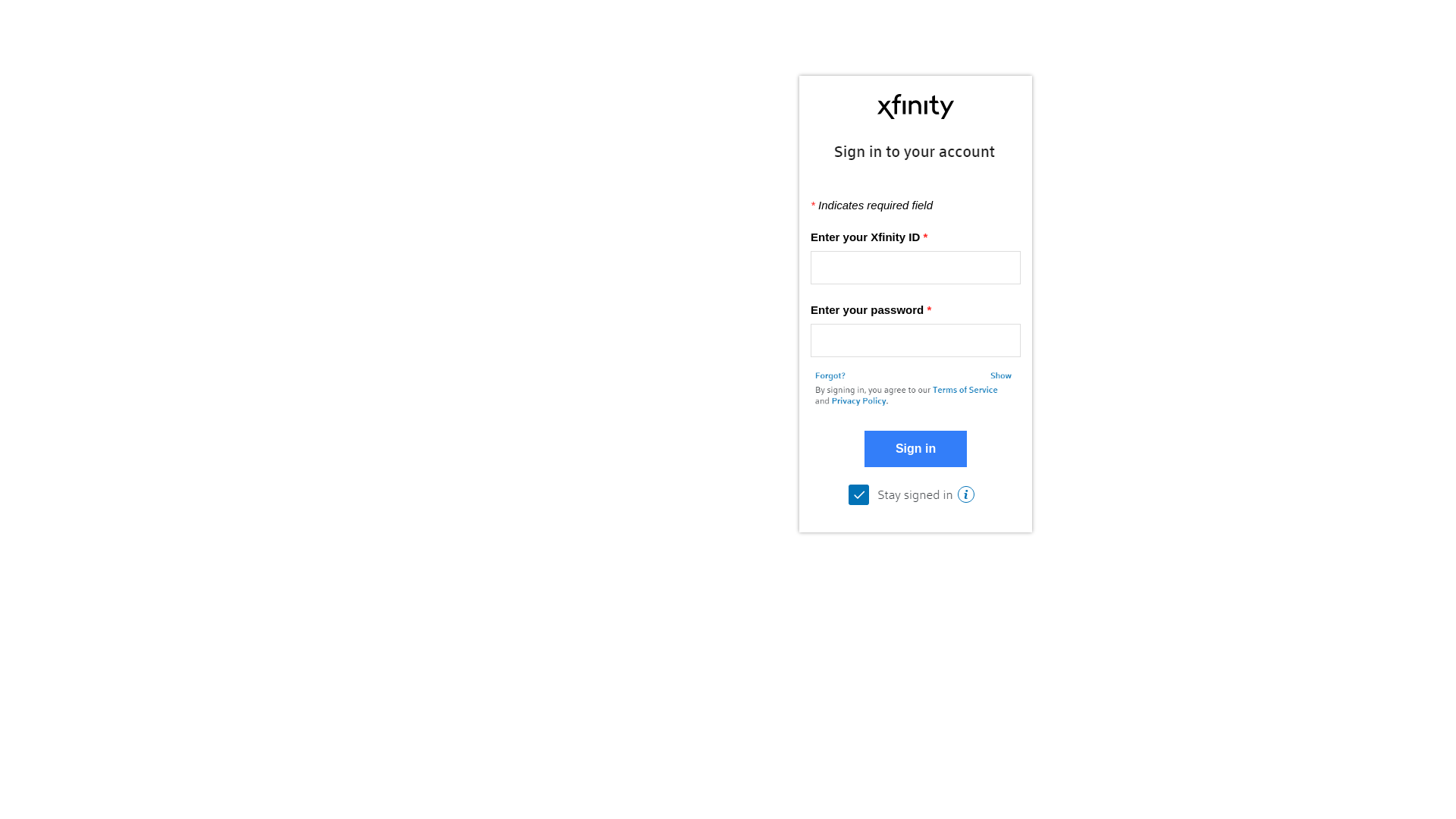 Screenshot of myxfinitycom.weebly.com