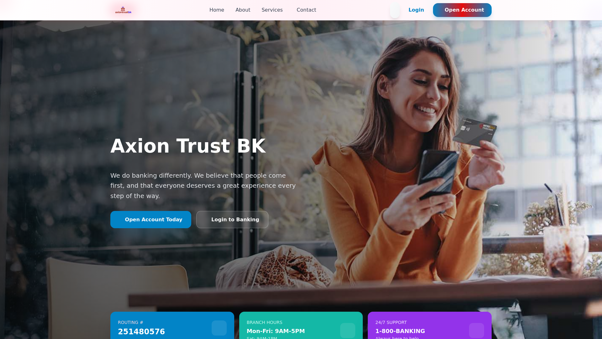 Screenshot of axiontrustbk.com