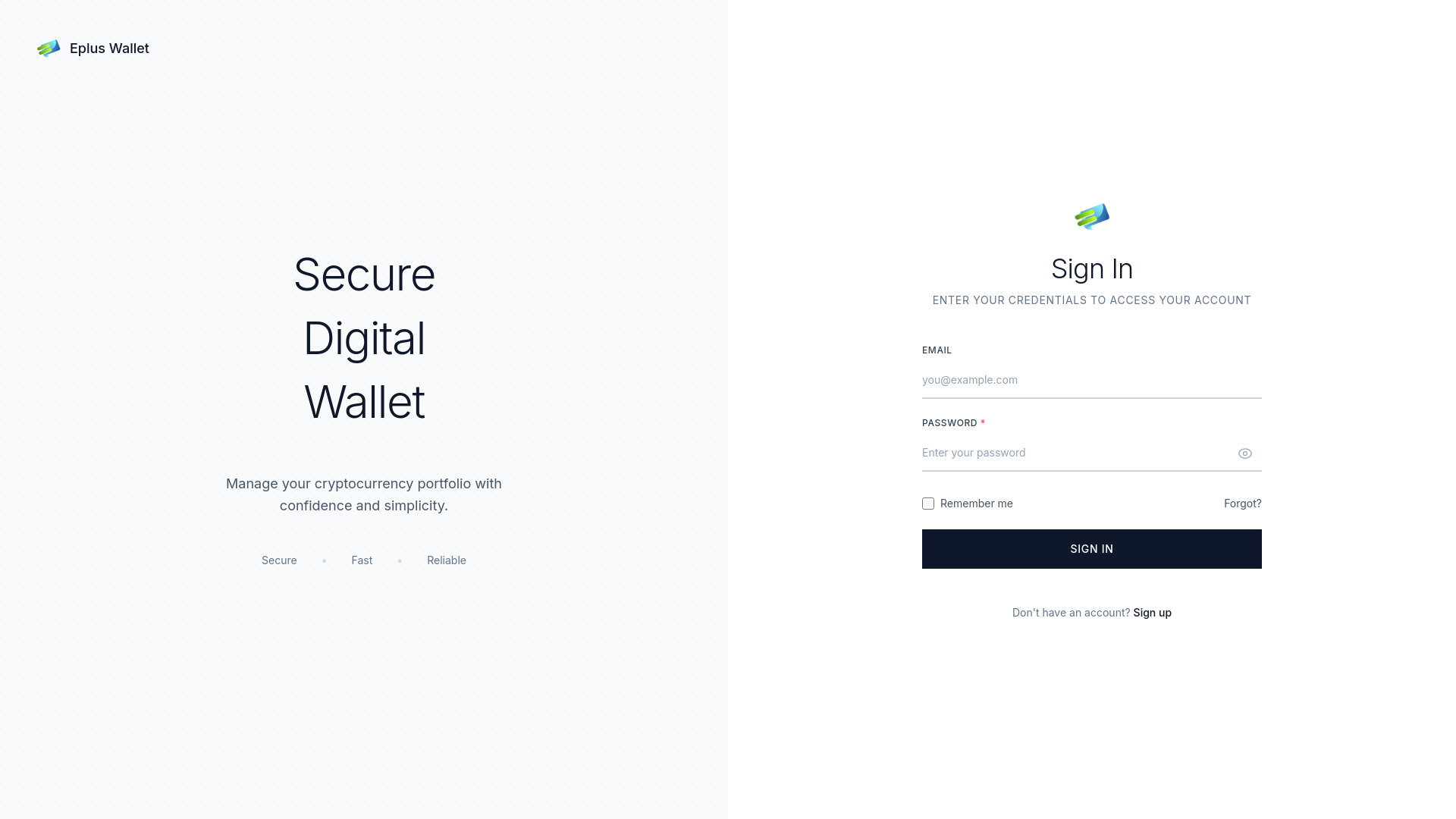 Screenshot of secure.epluswallet.com
