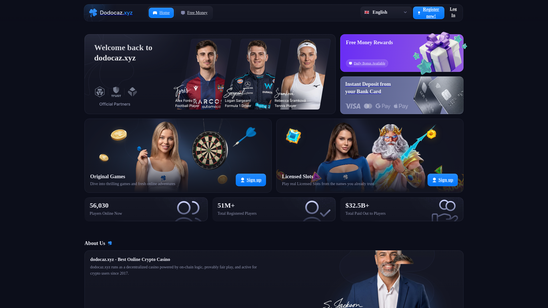 Screenshot of dodocaz.xyz