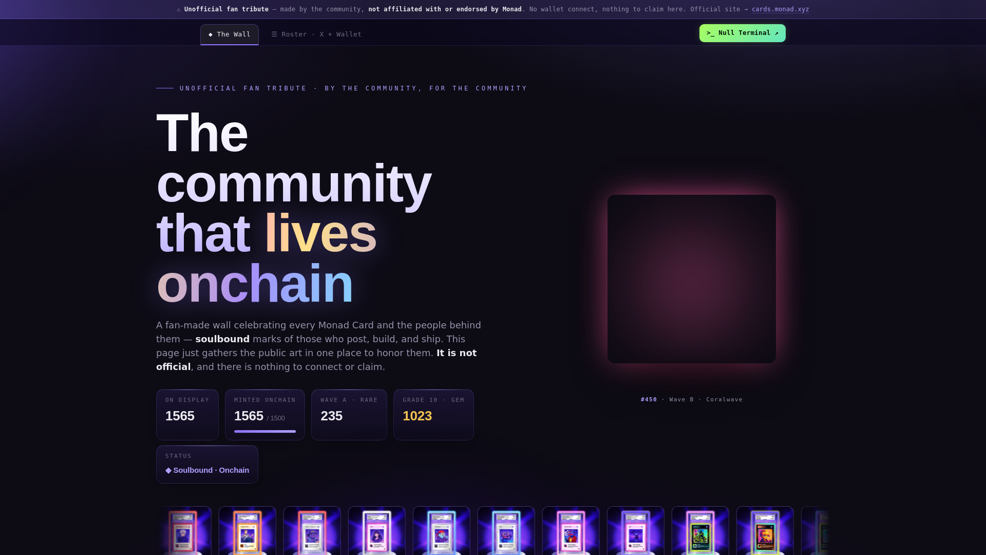 Screenshot of monadcard.xyz