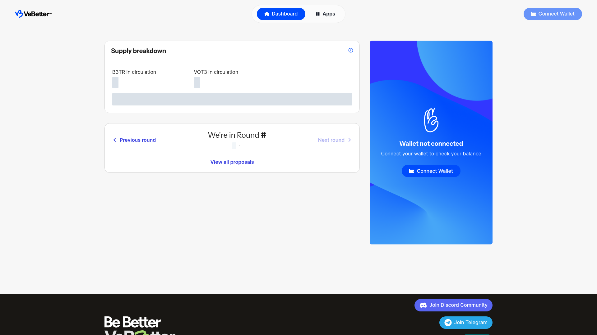 Screenshot of vebetter-upgrade.pages.dev