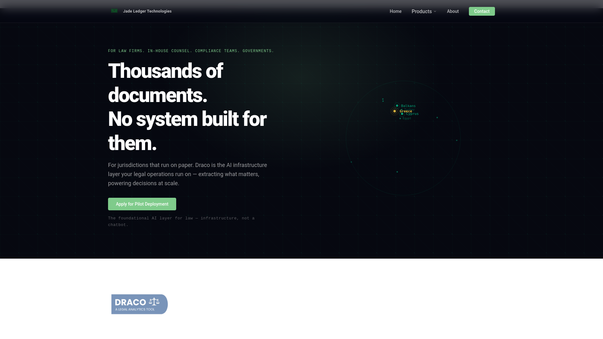 Screenshot of jadeledger.com