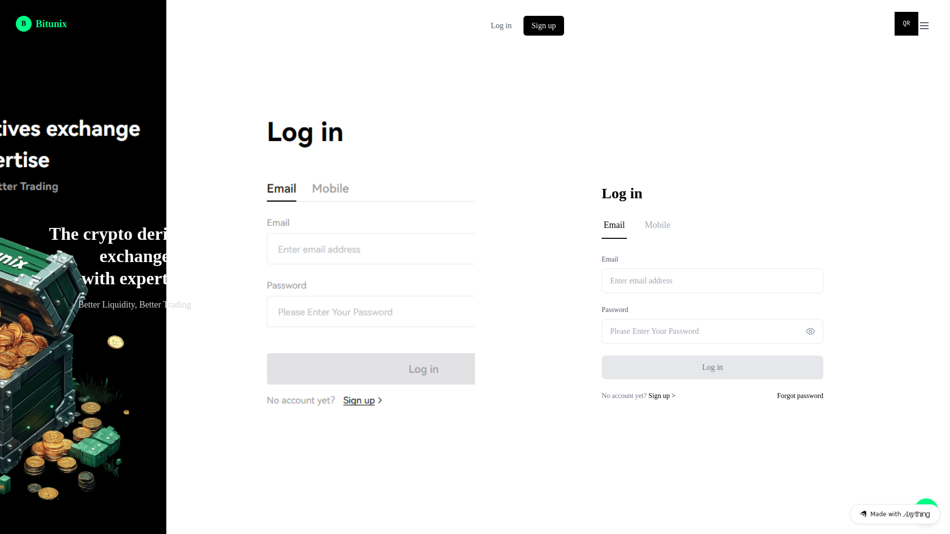 Screenshot of bituni-web.created.app