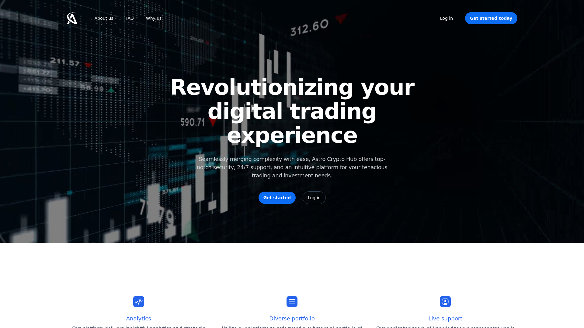 Screenshot of astrocryptohub.live
