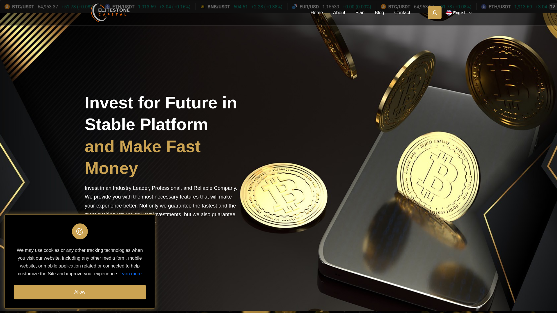 Screenshot of elitestonecap.com
