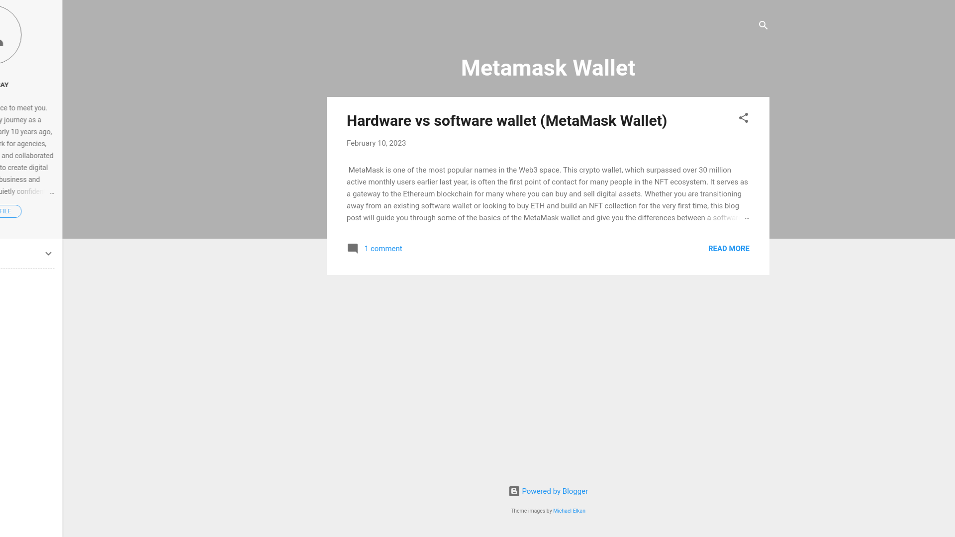 Screenshot of metamaskwallett.blogspot.com