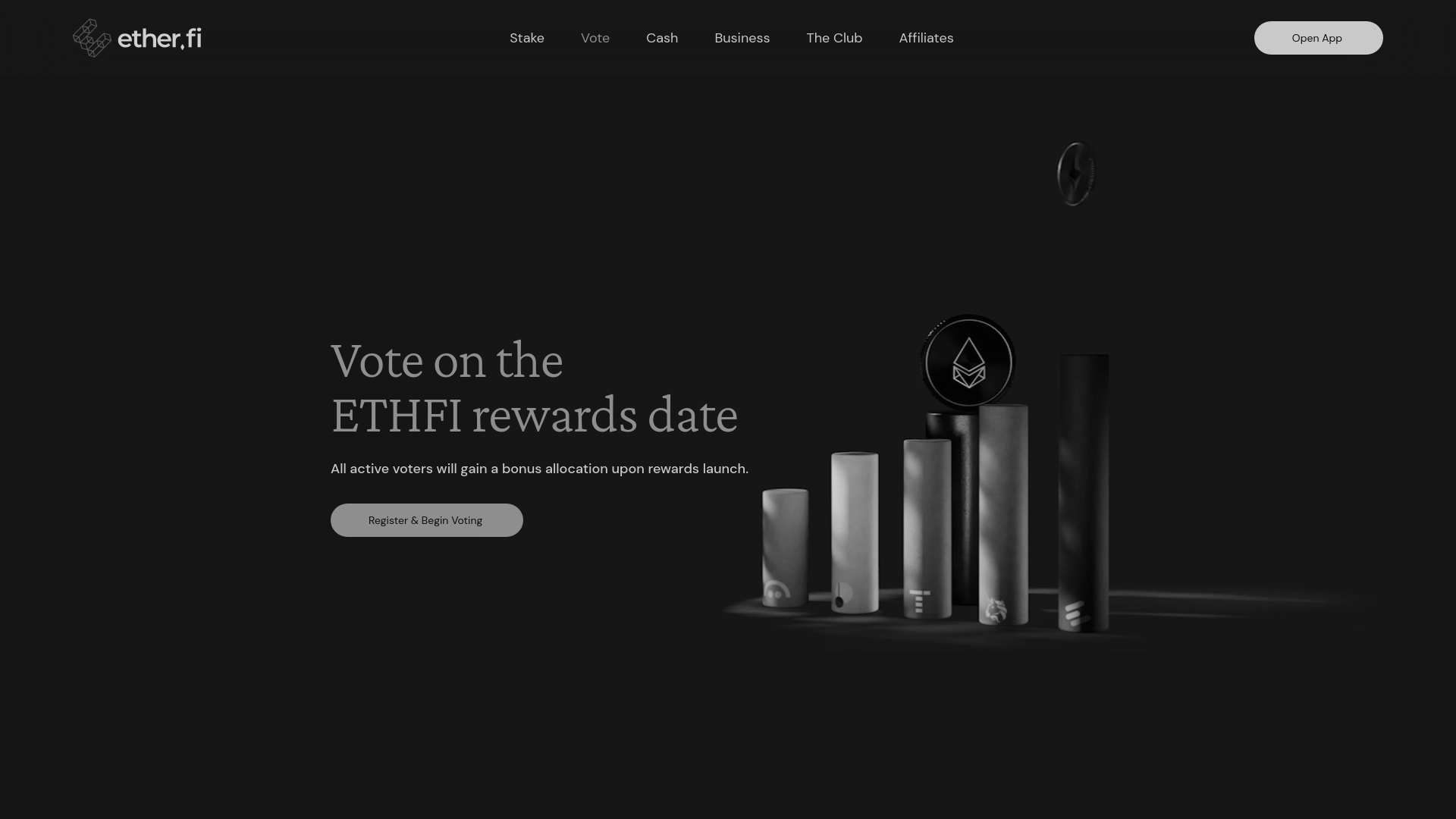 Screenshot of etherfi-vote.cloud