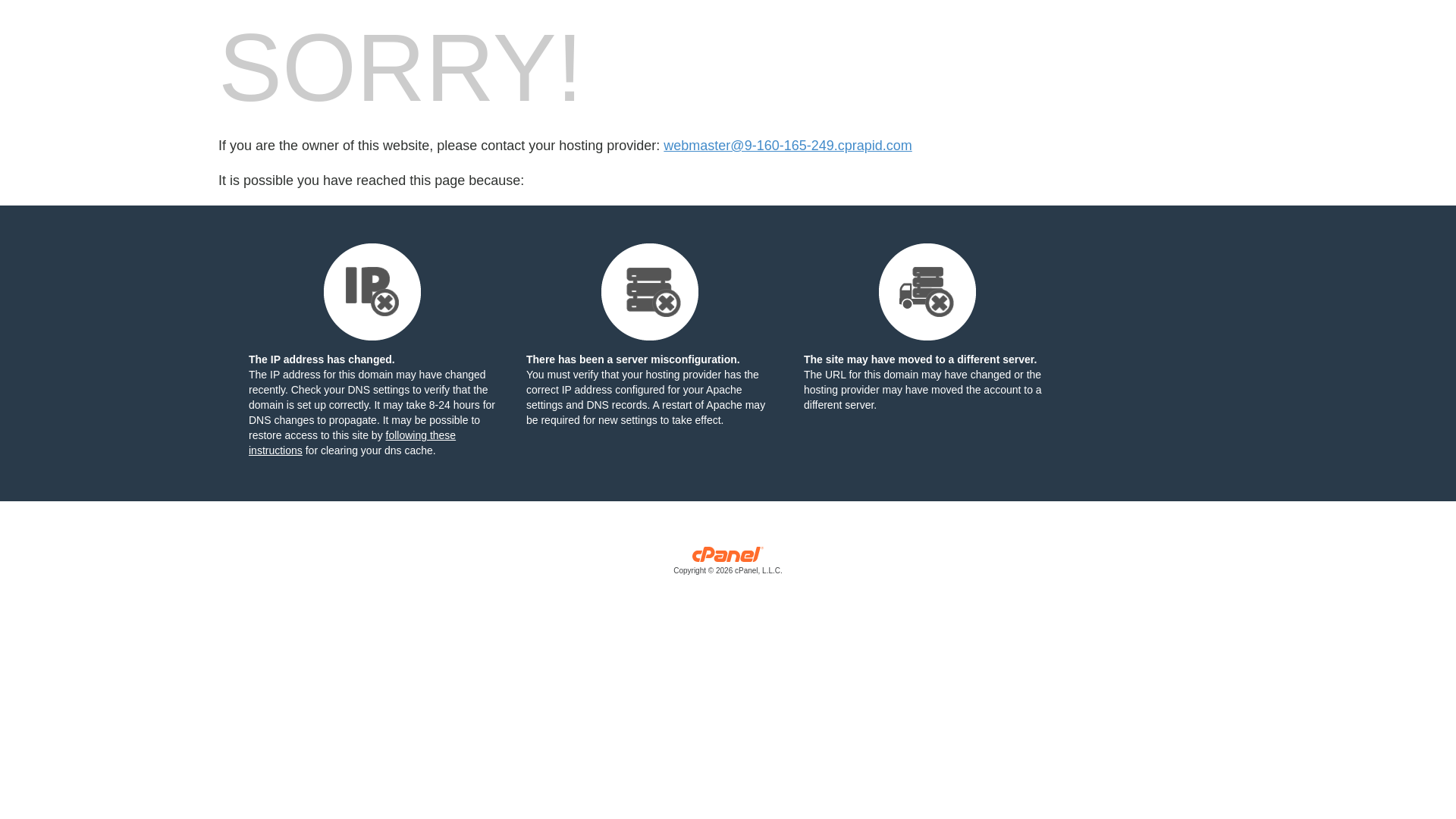 Screenshot of 9-160-165-249.cprapid.com