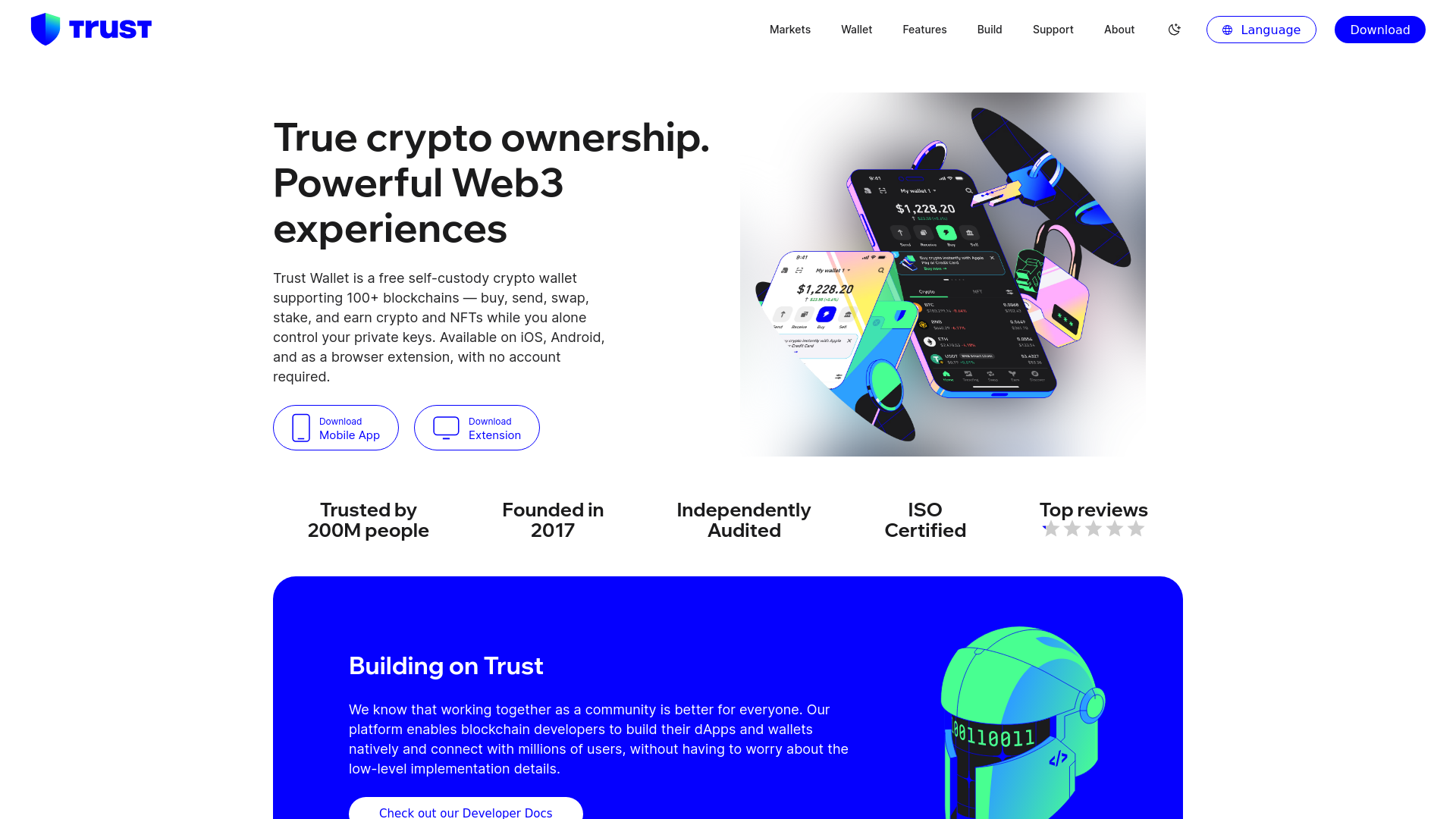 Screenshot of contents-trustwallet.com