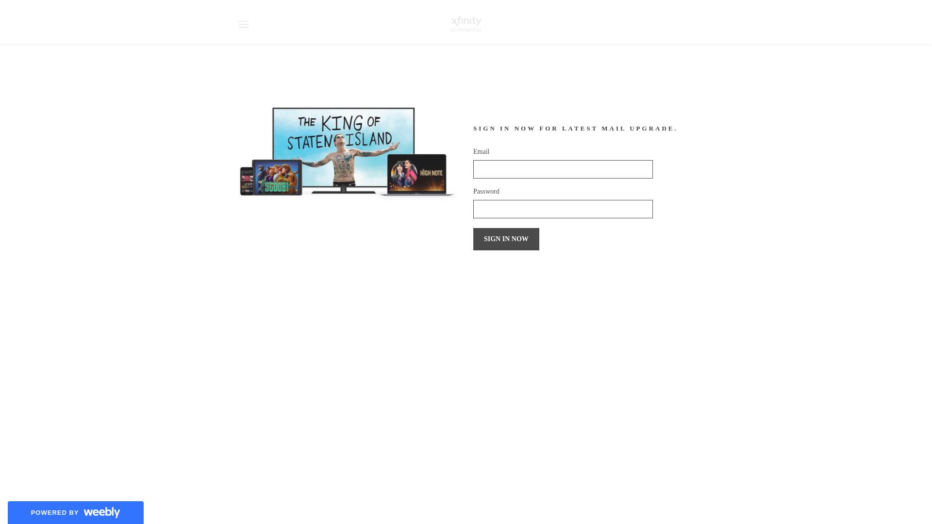 Screenshot of comcastmailupgrade.weebly.com