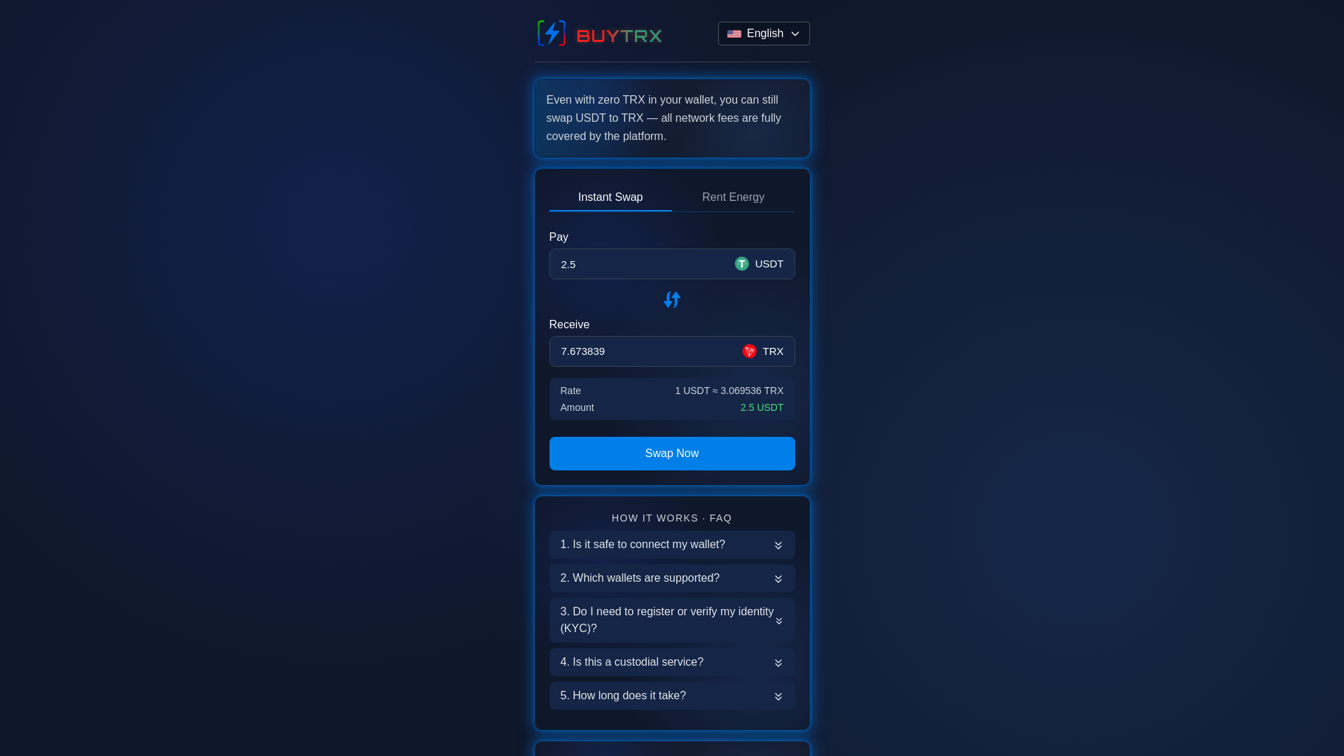 Screenshot of get-tron.org