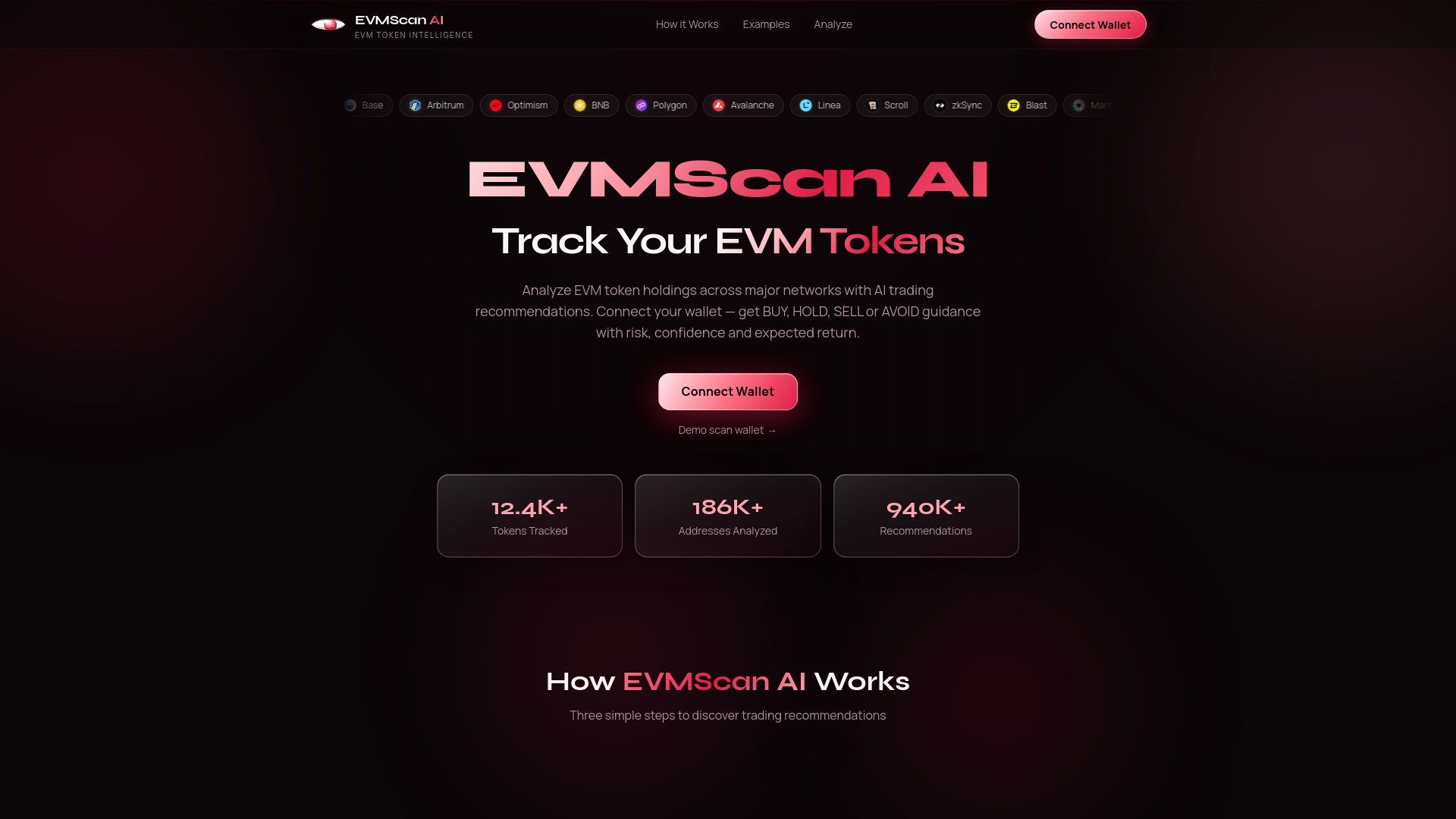 Screenshot of evmscan.cc