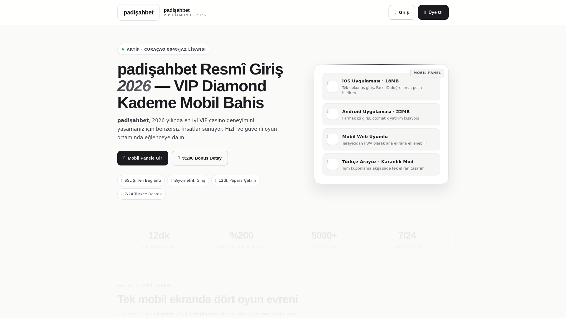 Screenshot of tr.padisahbet-guncelgiris.icu