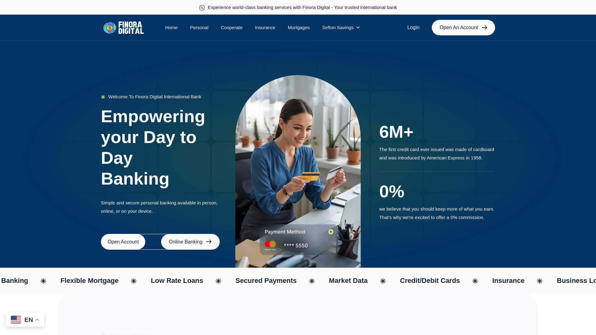 Screenshot of finoradigitalinc.com