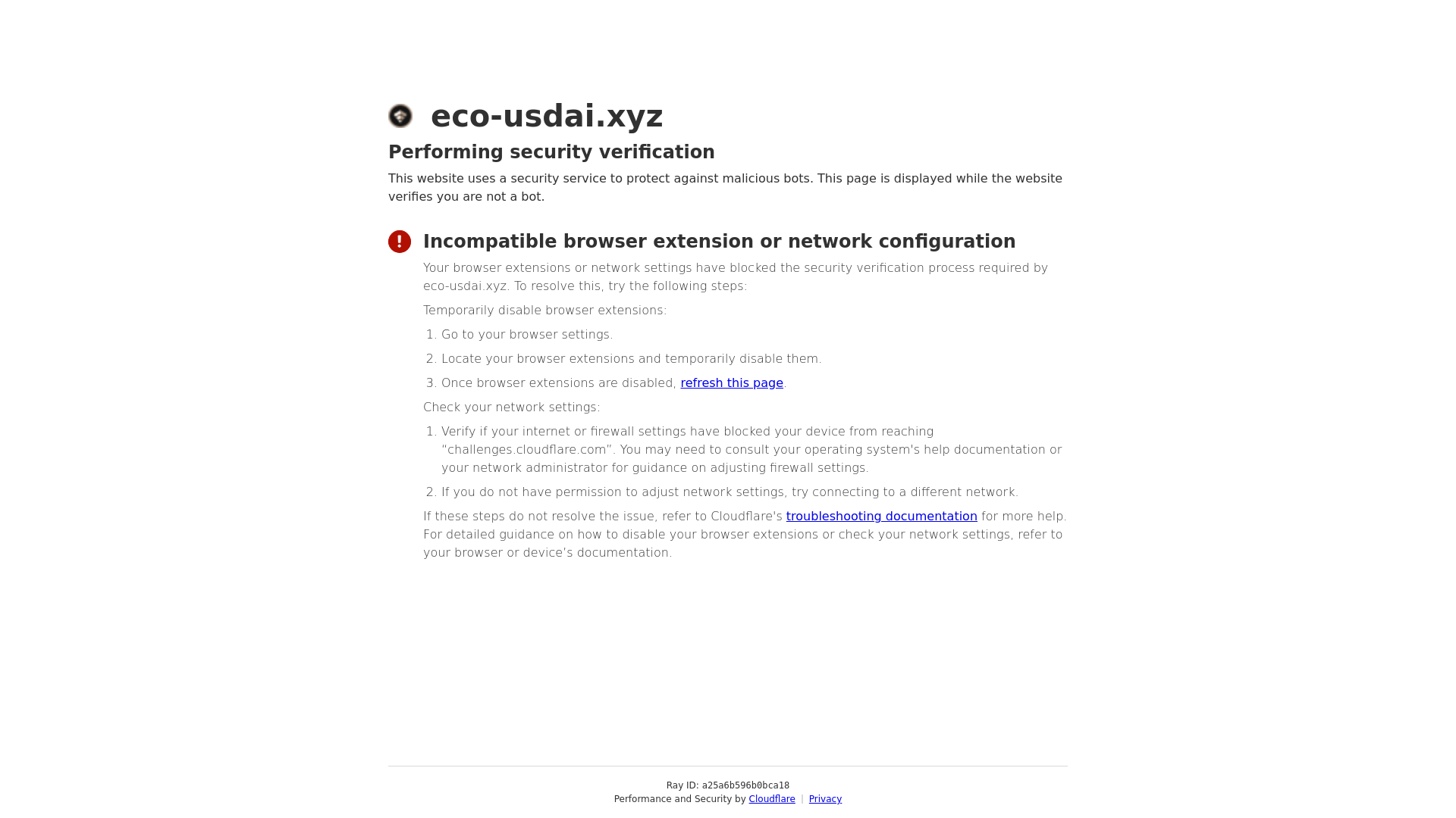 Screenshot of eco-usdai.xyz