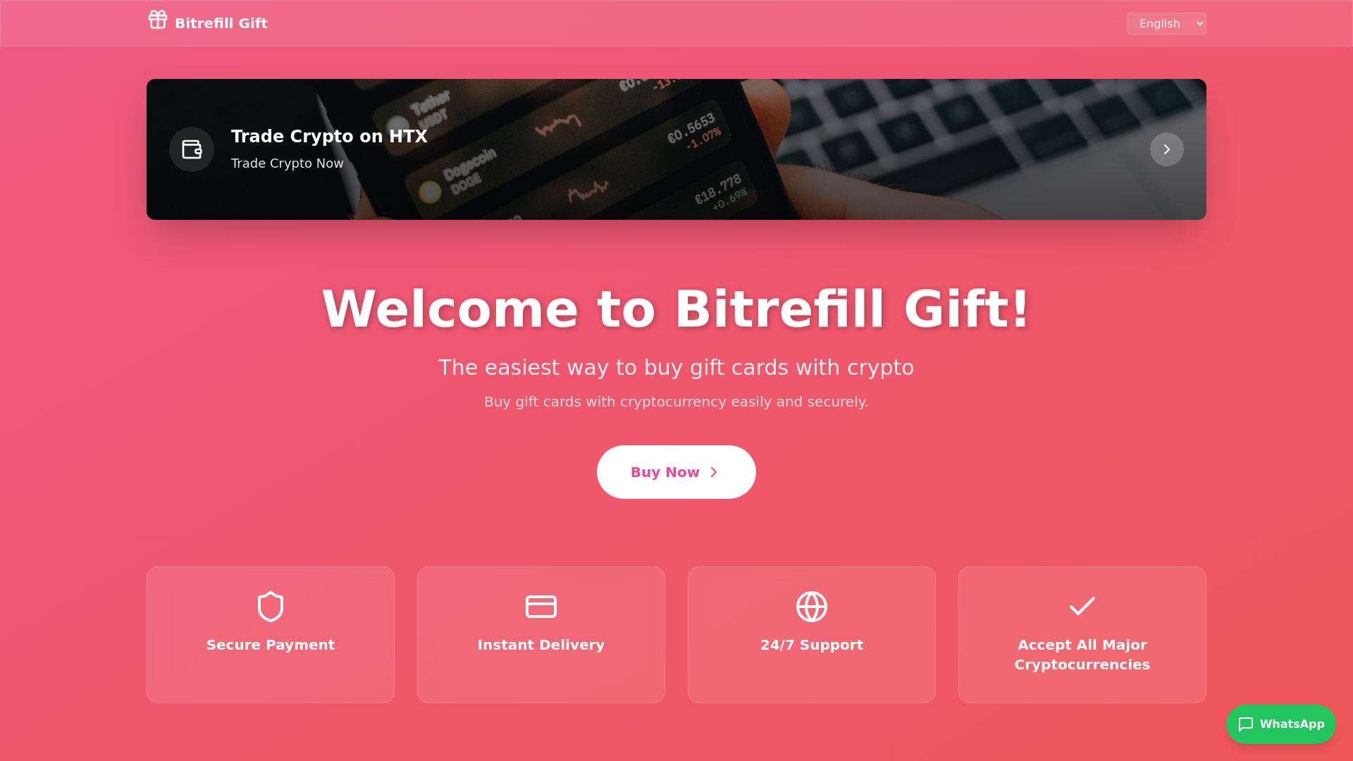 Screenshot of bitrefill-gift.com