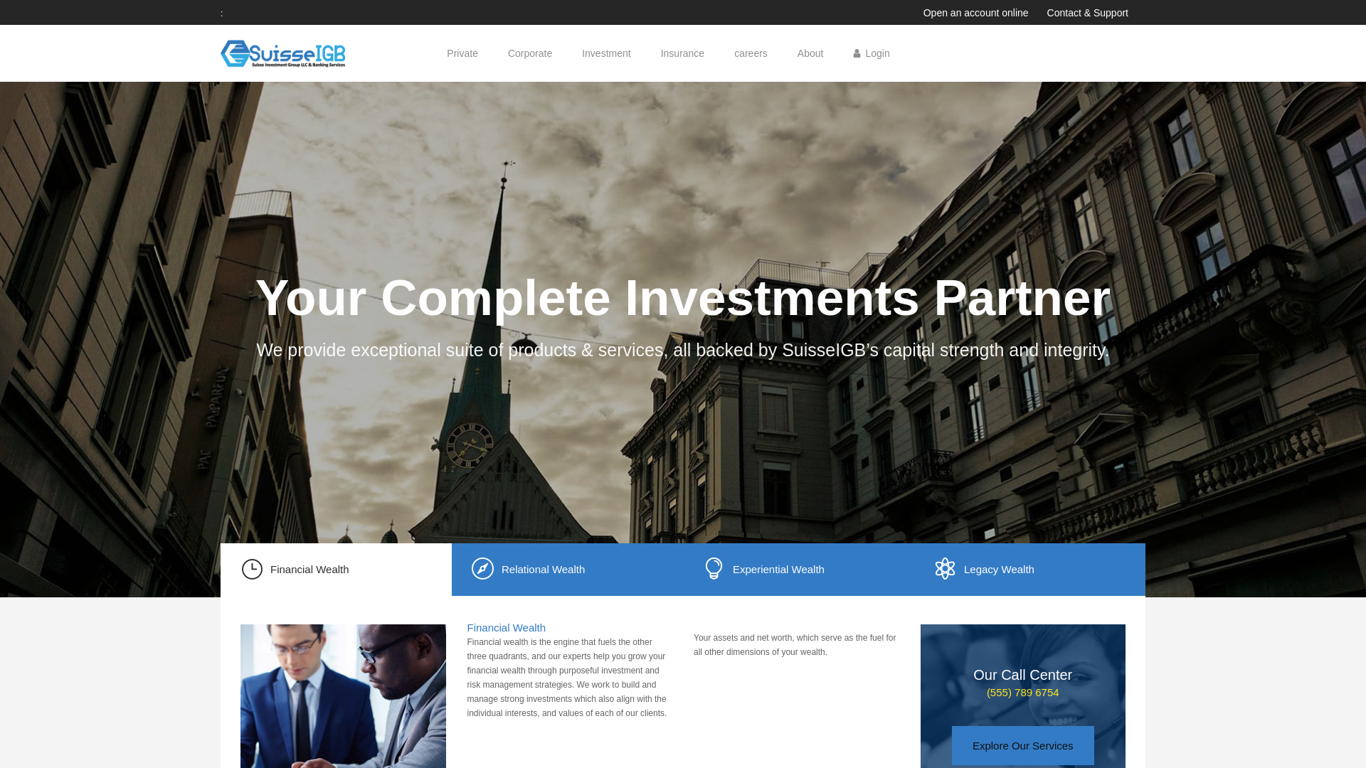 Screenshot of suisseigb.com