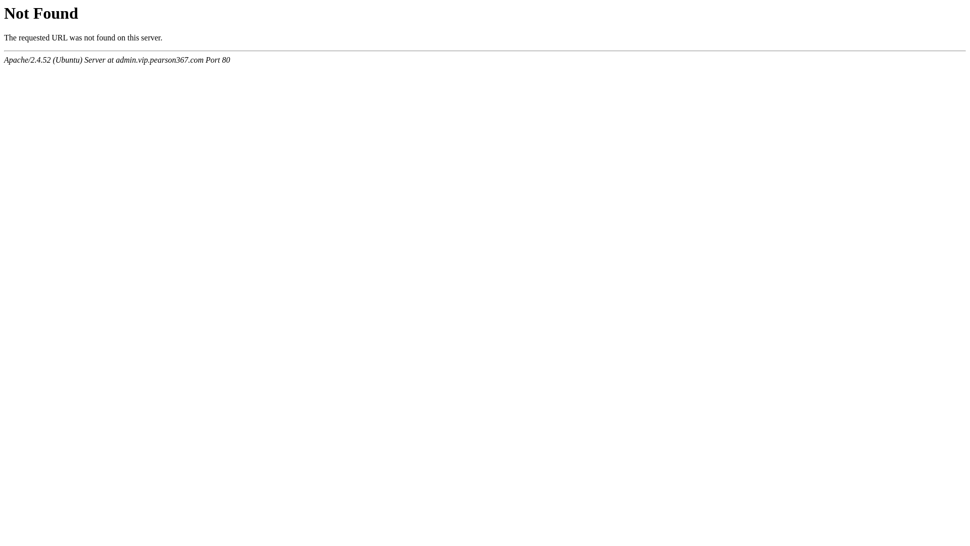 Stored capture of admin.vip.pearson367.com