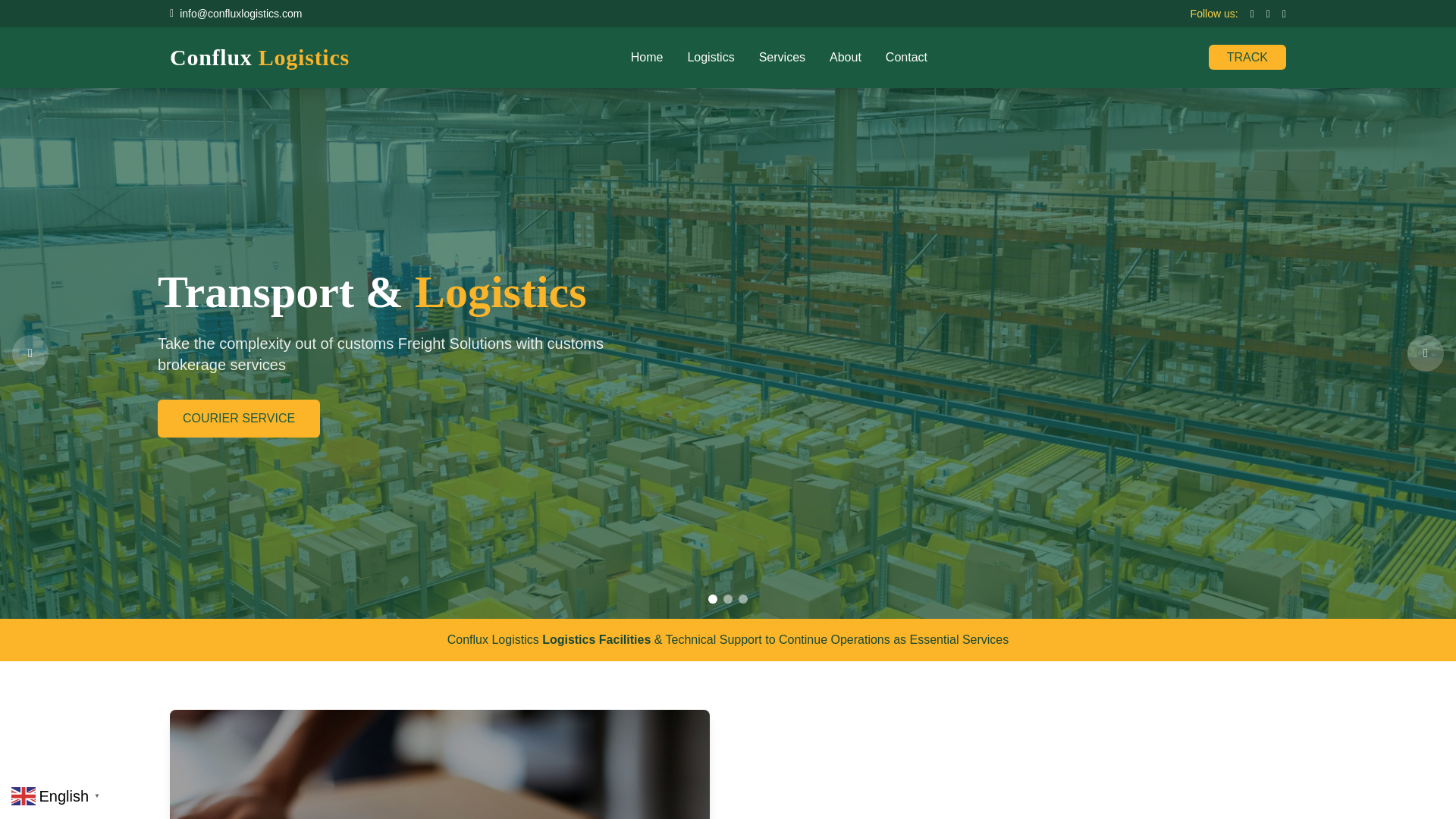 Stored capture of confluxlogistics.com
