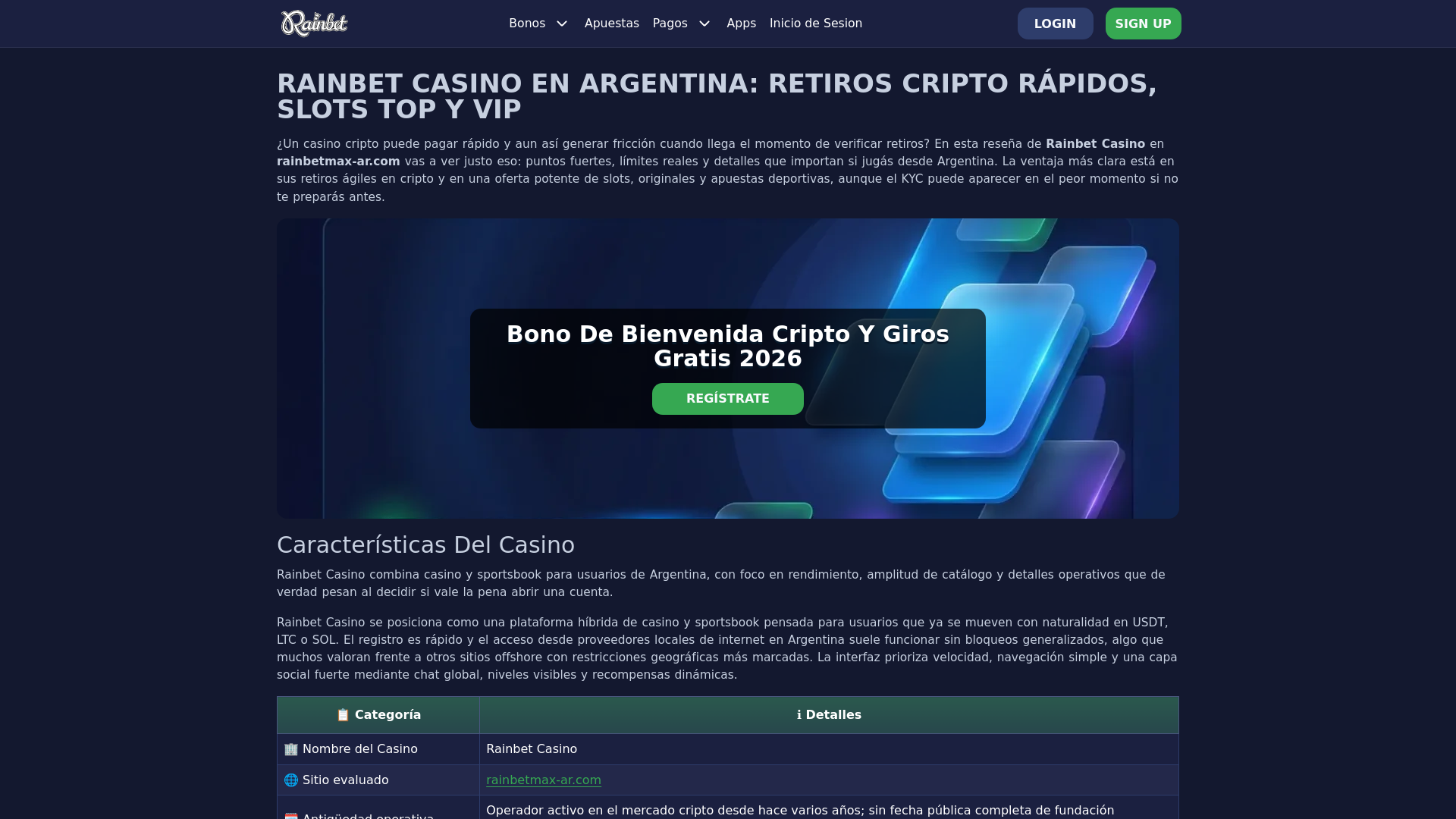 Screenshot of rainbetmax-ar.com