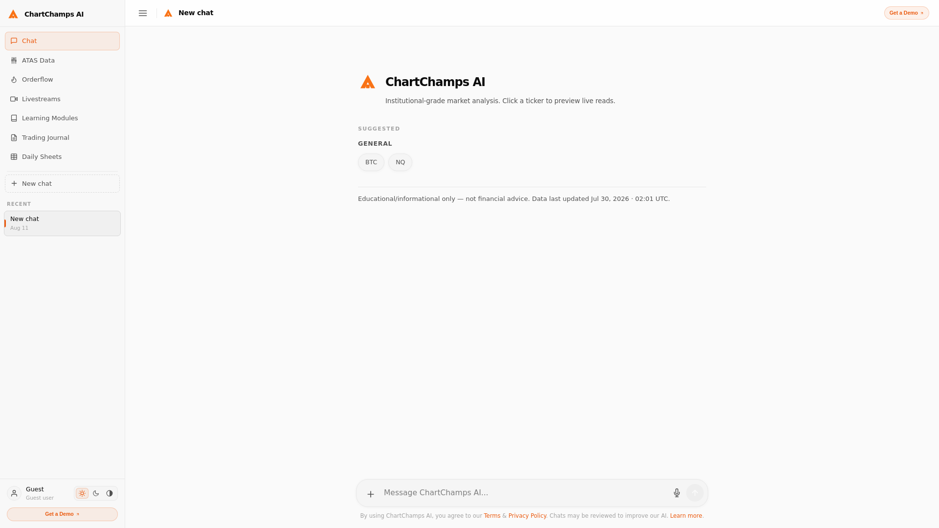 Screenshot of chartchampions.co
