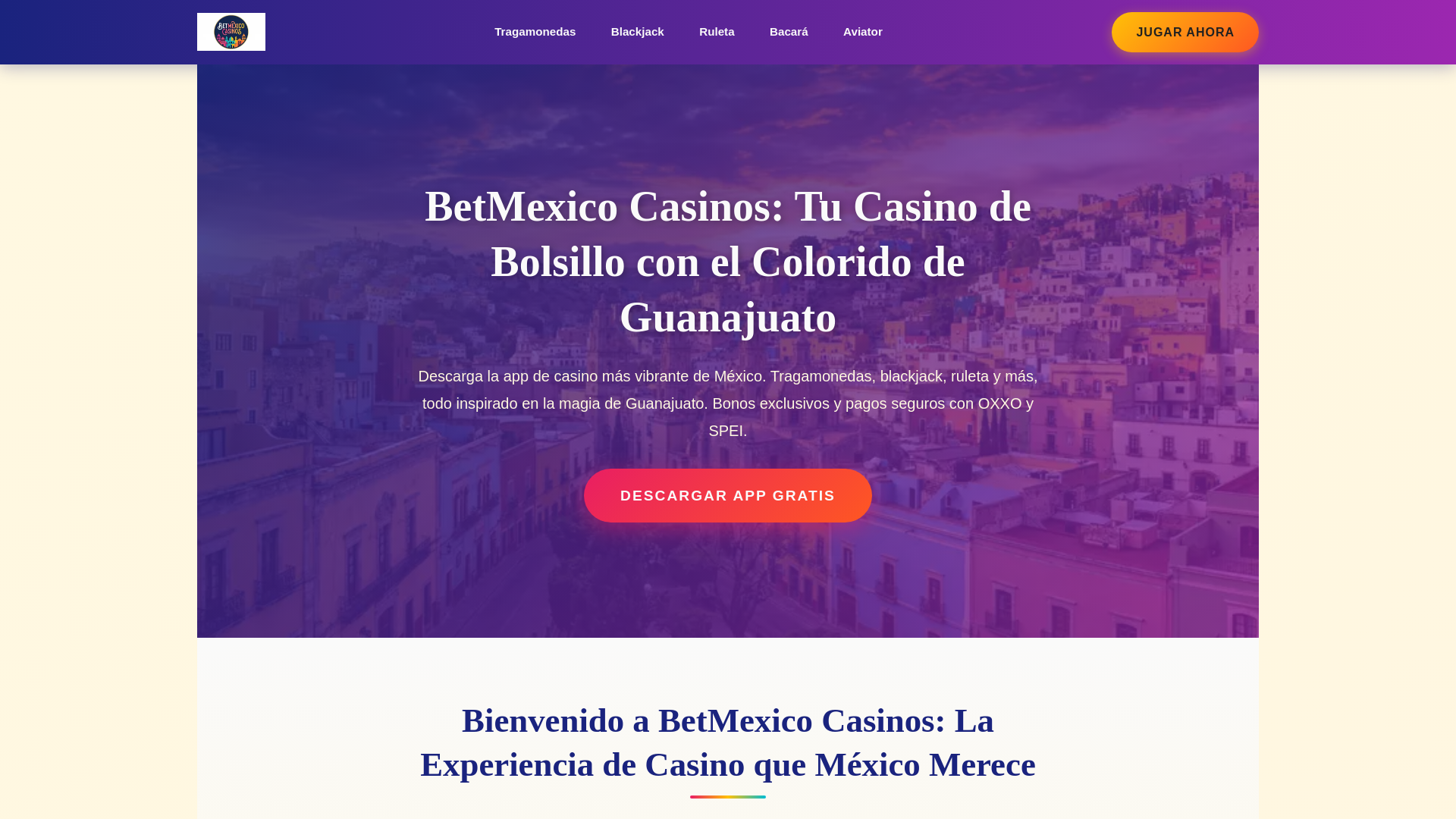 Screenshot of betmexicocasinos.mx