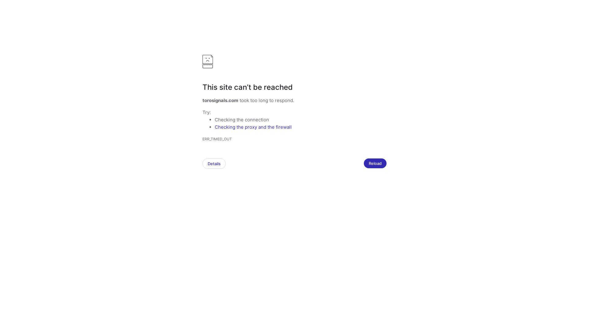 Screenshot of torosignals.com