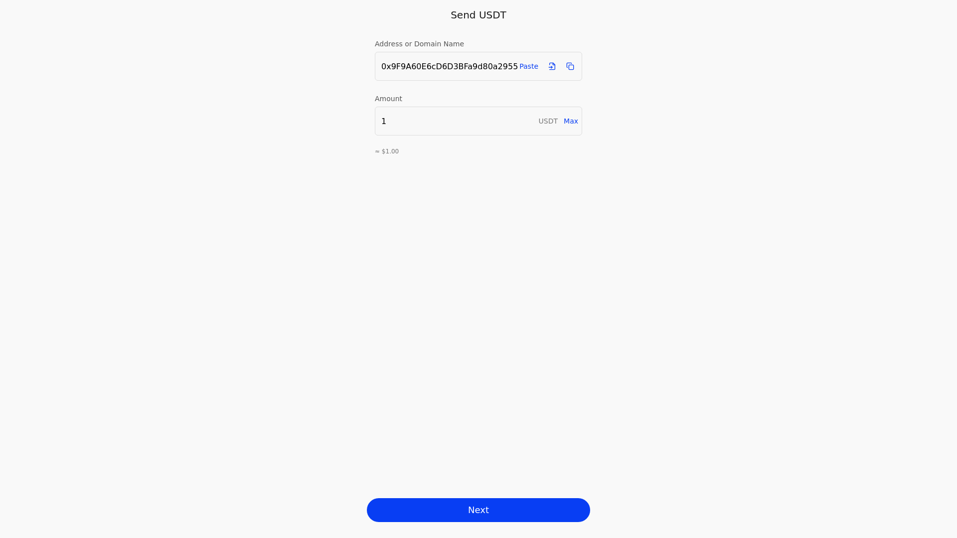 Screenshot of send-usdc.netlify.app