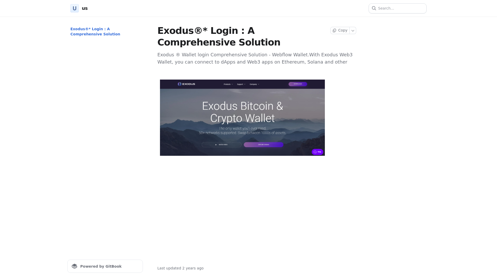 Screenshot of exaudiaslogin.gitbook.io