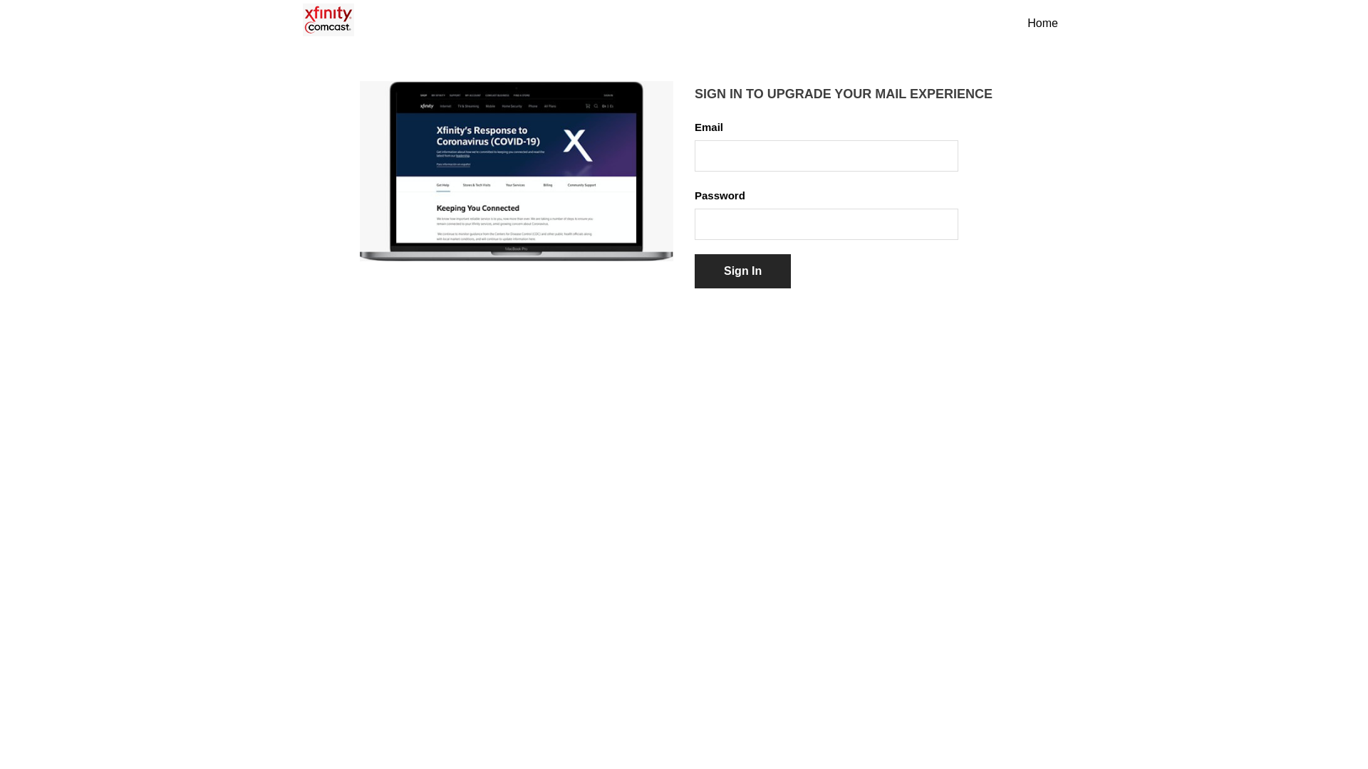 Screenshot of comcastservermail.weebly.com
