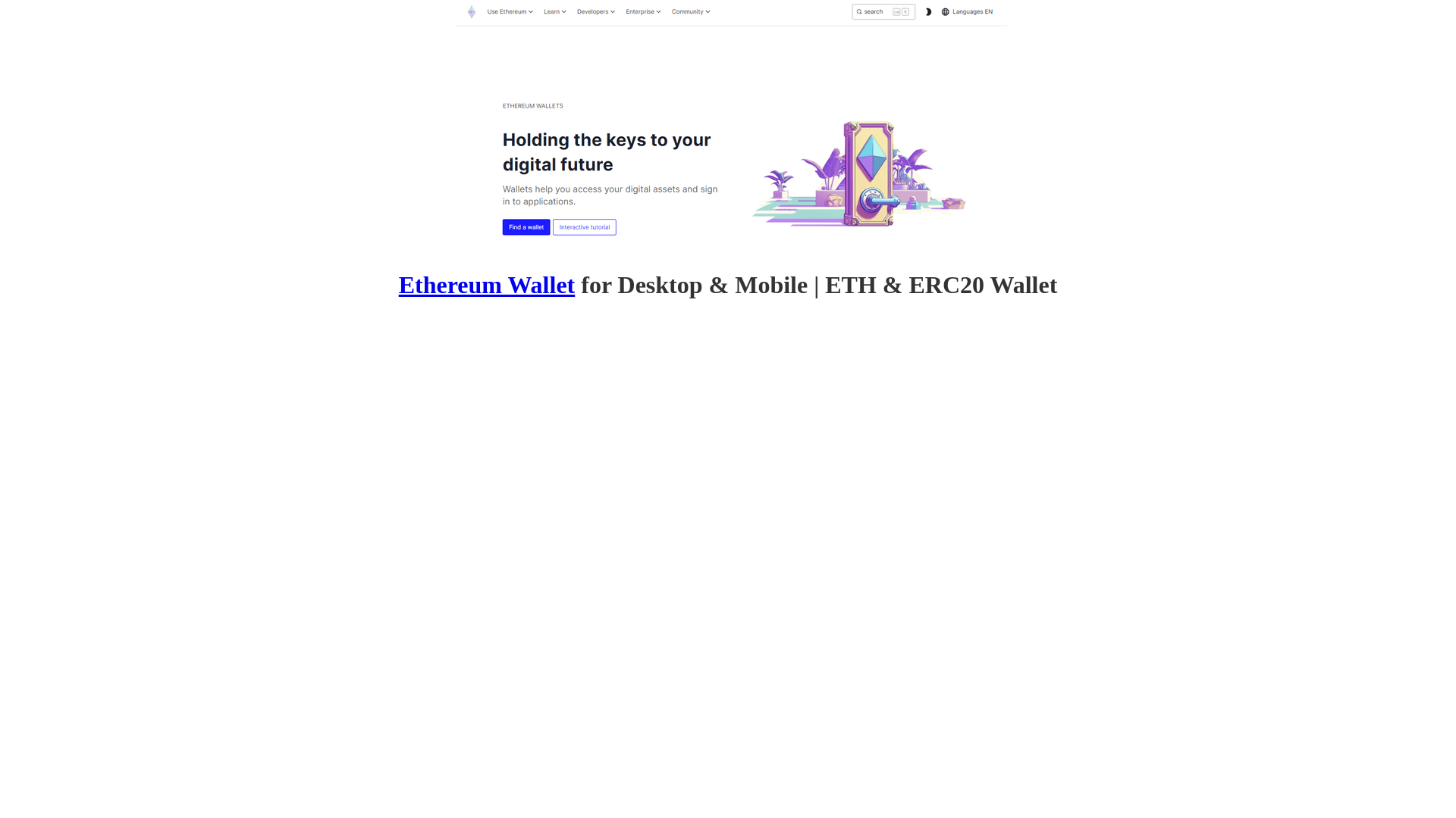 Screenshot of etthereumwallet.webflow.io