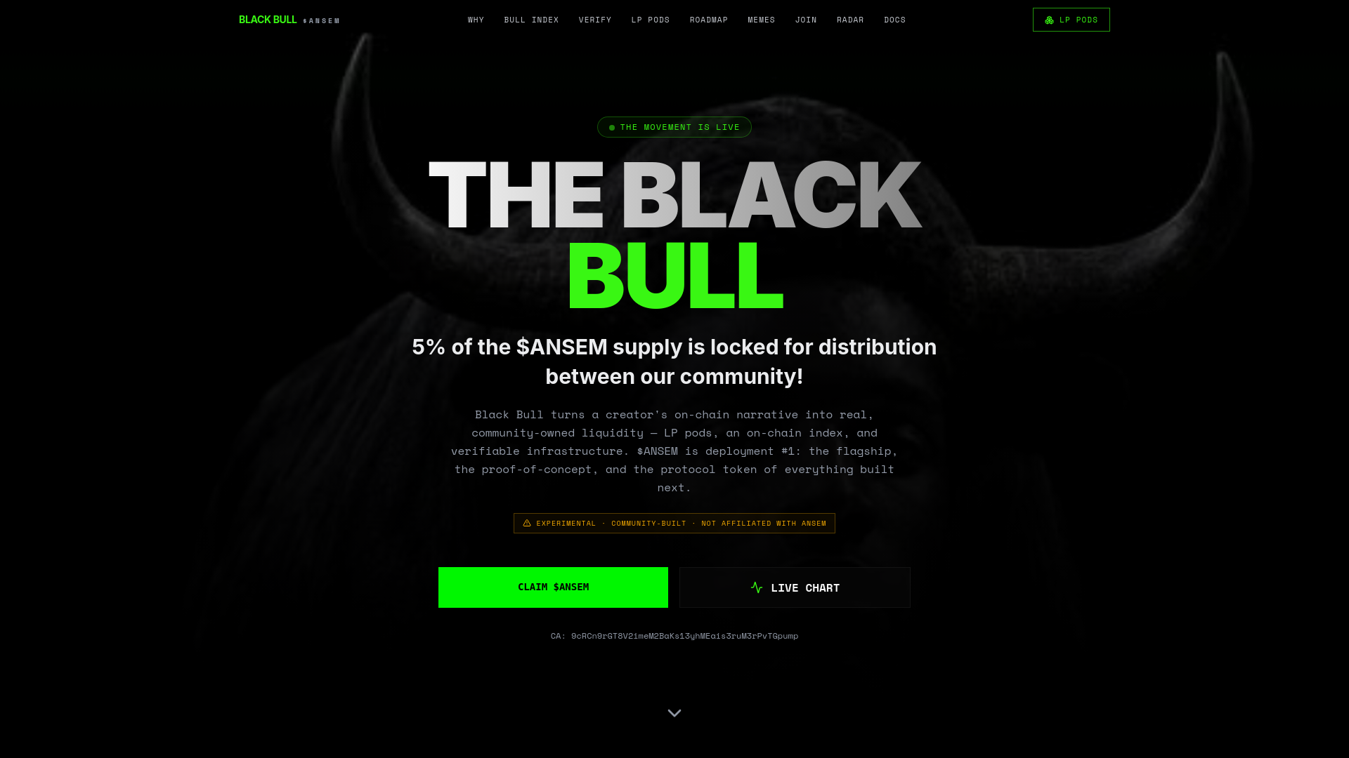 Screenshot of claims-blackbullsol.com