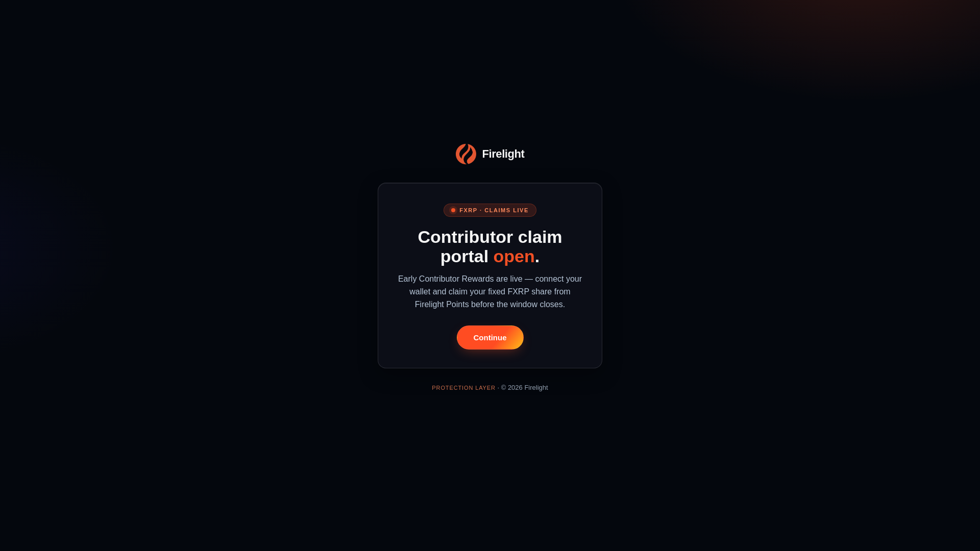 Screenshot of firelight-fxrp.xyz