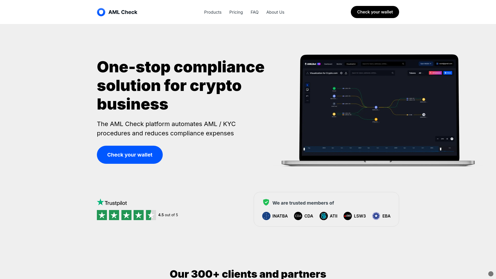 Screenshot of web.trcverify.com