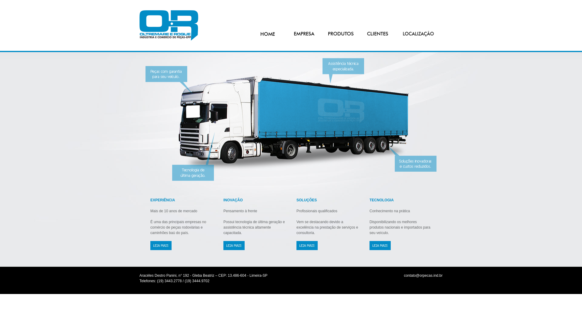 Screenshot of orpecas.ind.br
