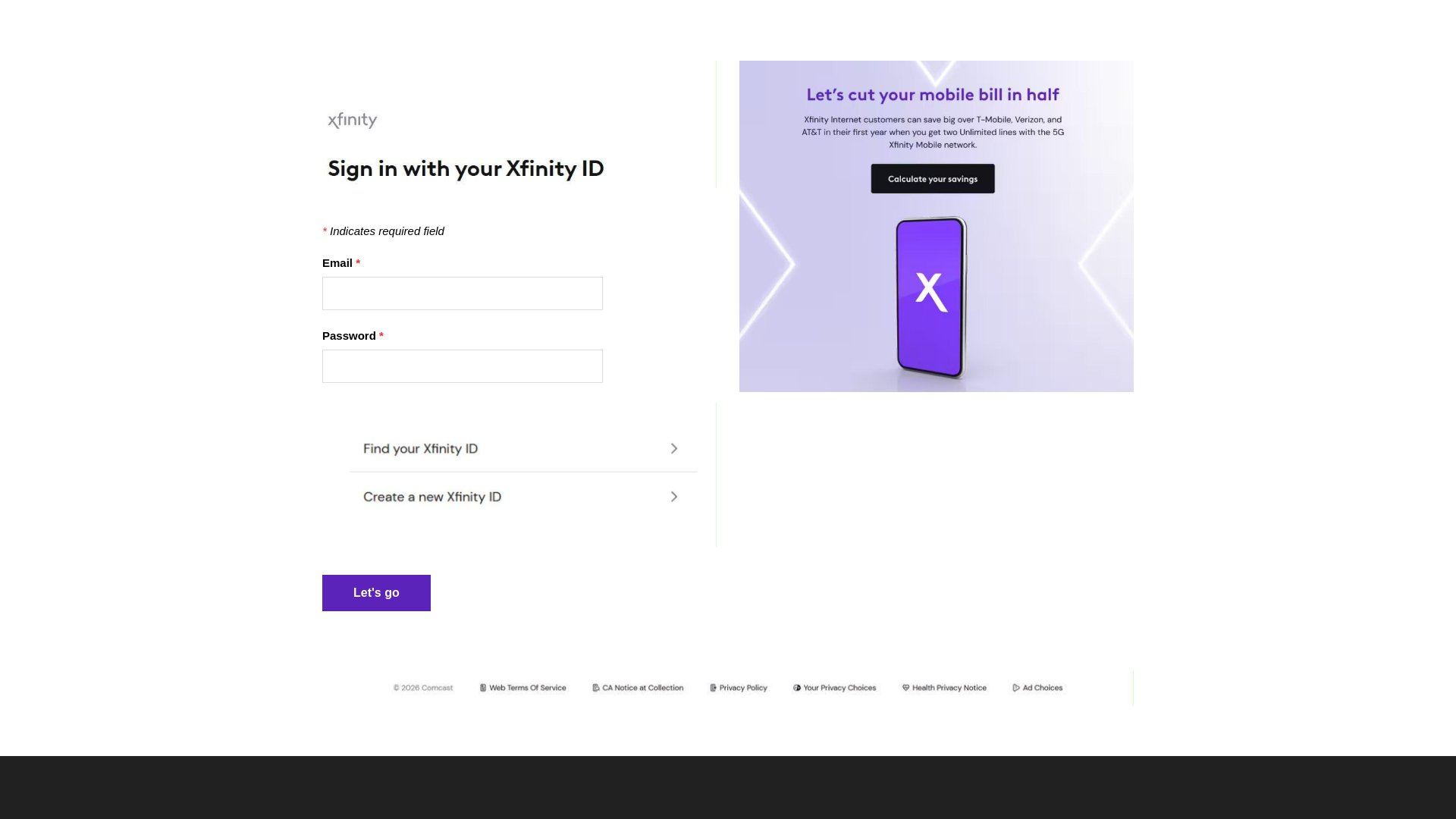 Screenshot of xxfinitywebnotify.weebly.com