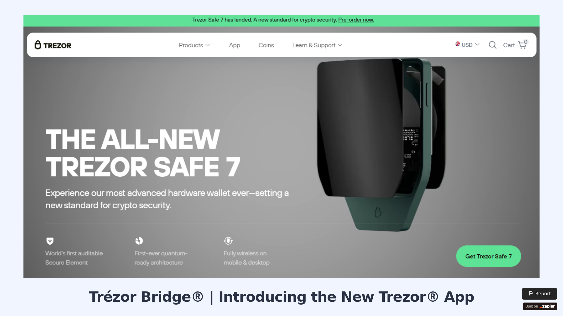 Screenshot of trzobridg.zapier.app