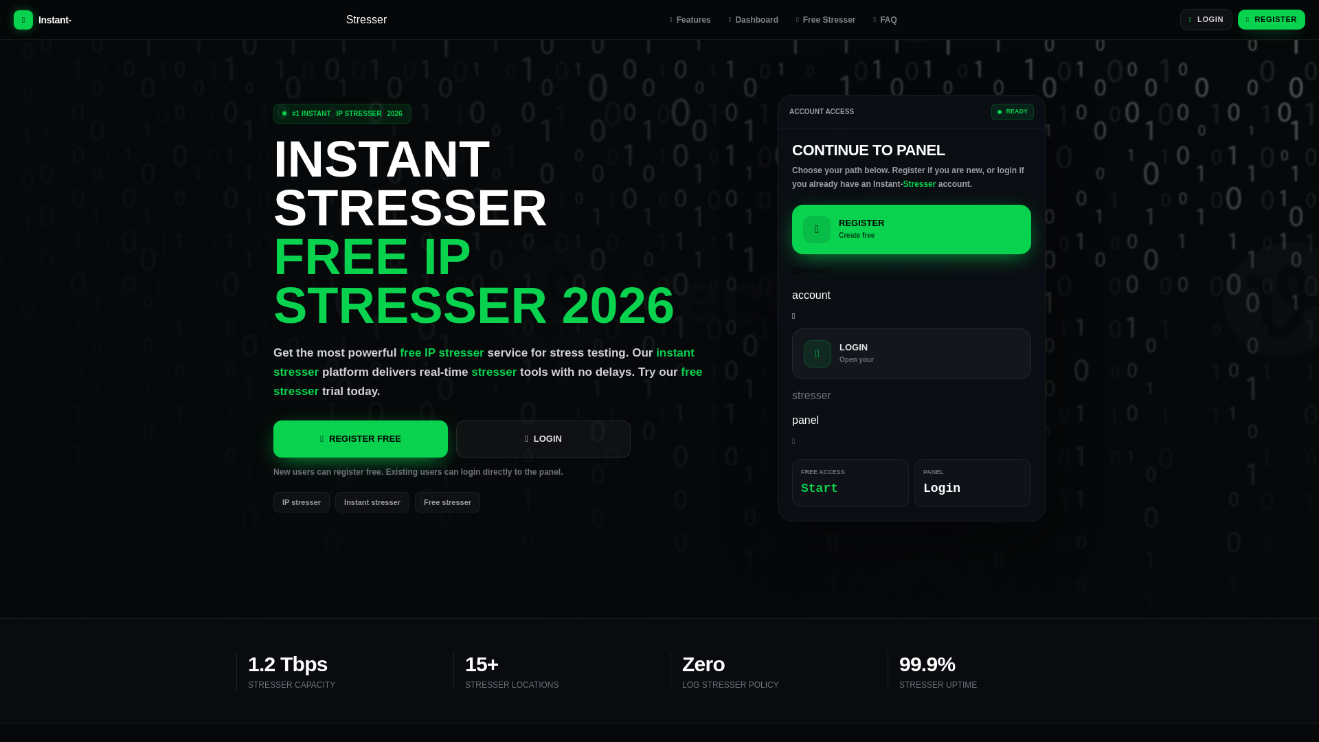 Screenshot of instant-stresser.net
