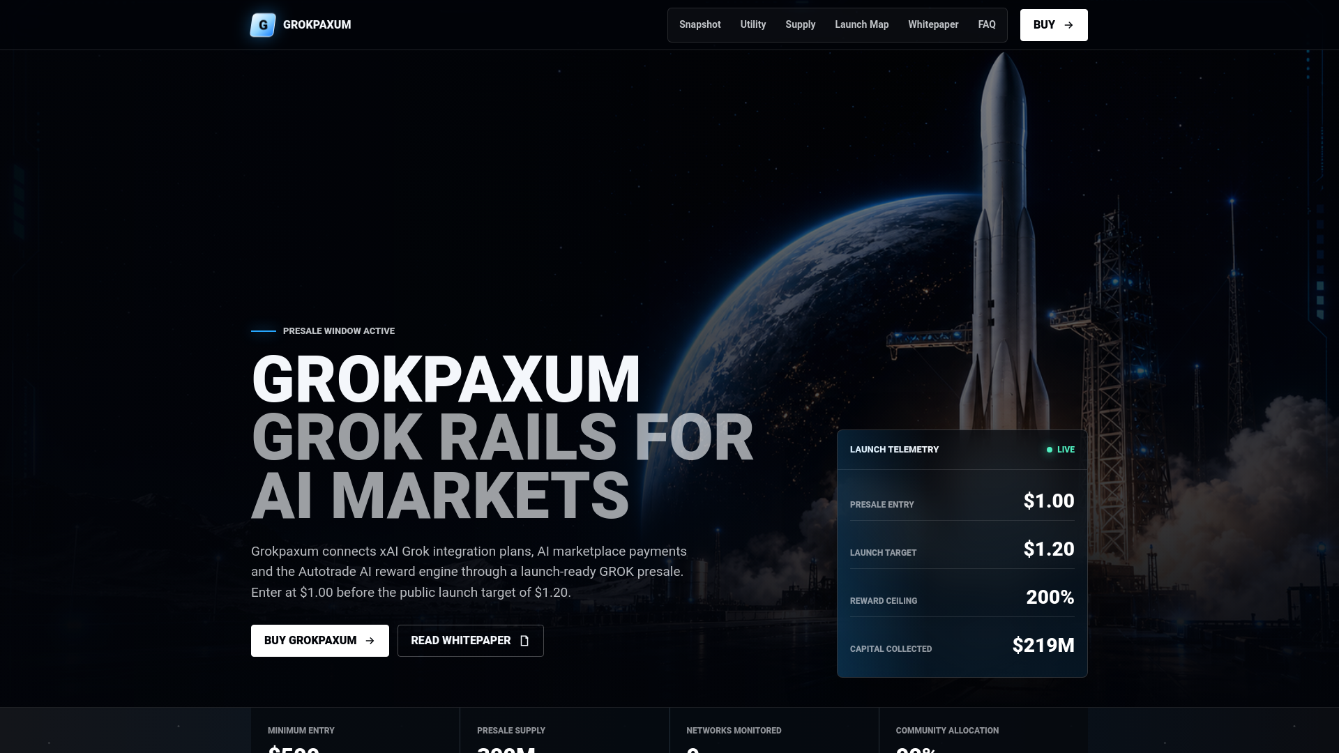 Screenshot of grokpaxum.com