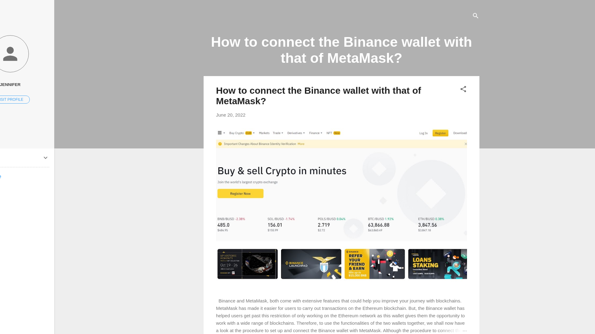 Screenshot of binancewallett.blogspot.com