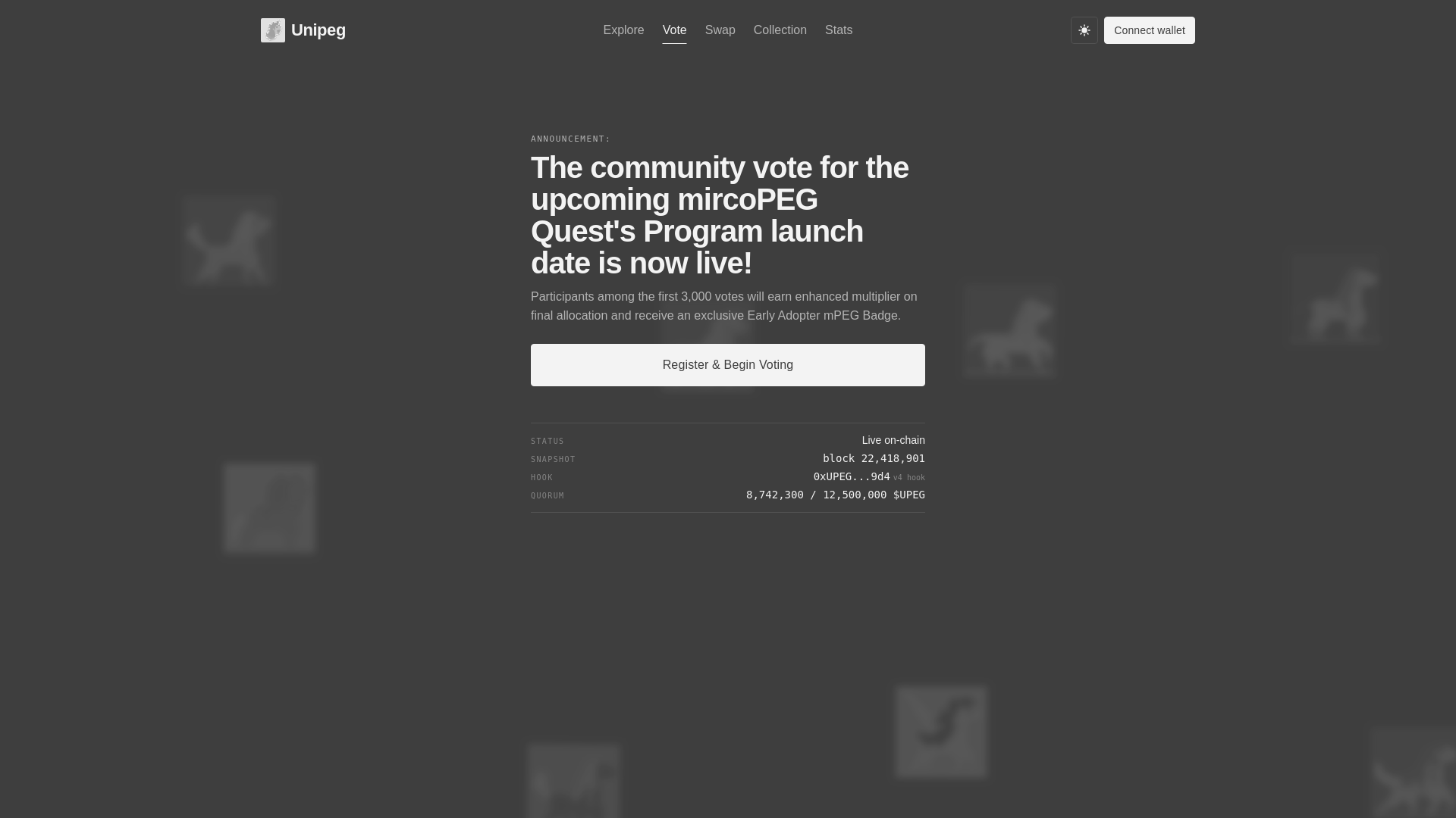 Screenshot of unipeg.cloud