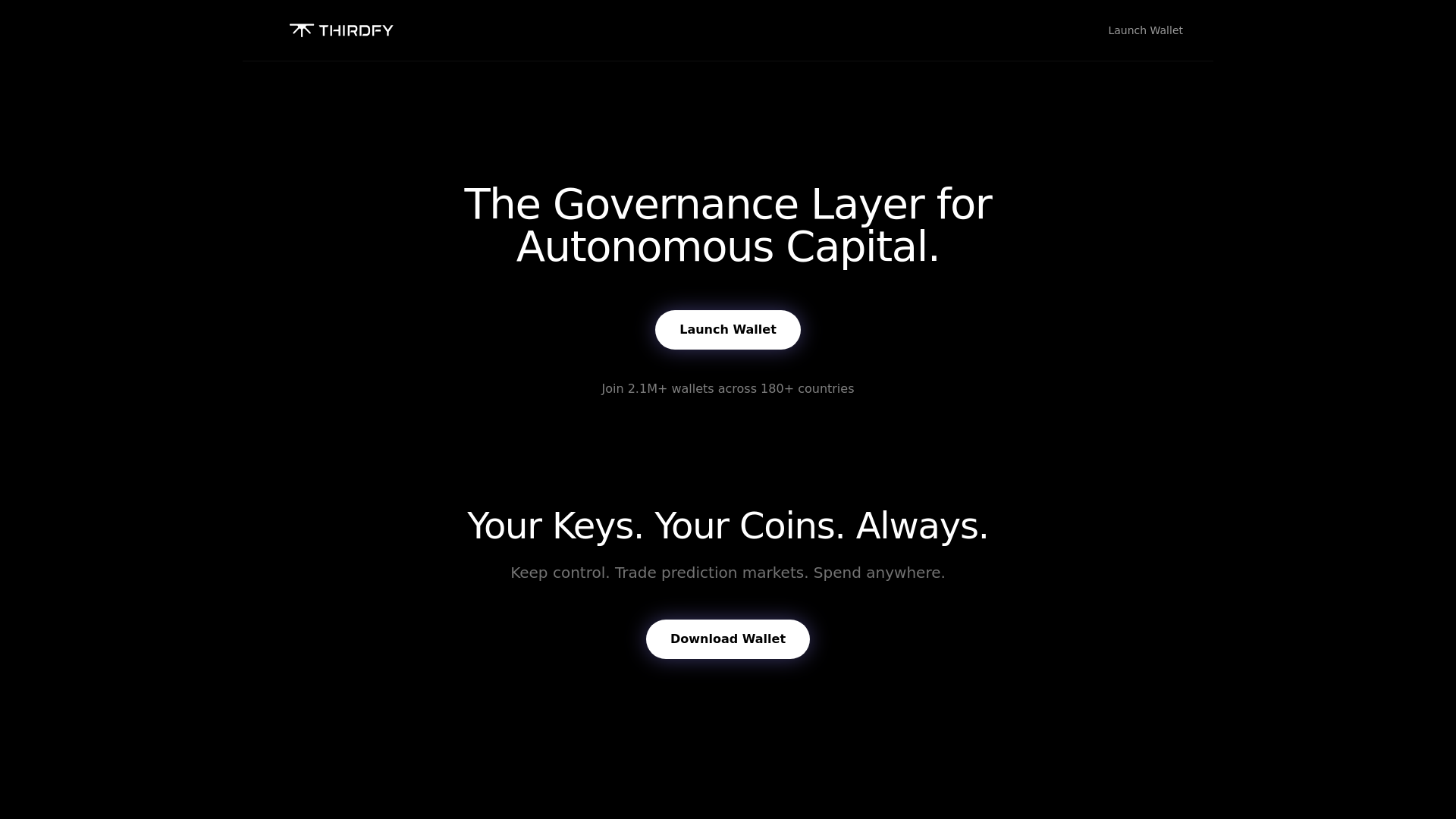 Screenshot of thirdfy-wallet.xyz