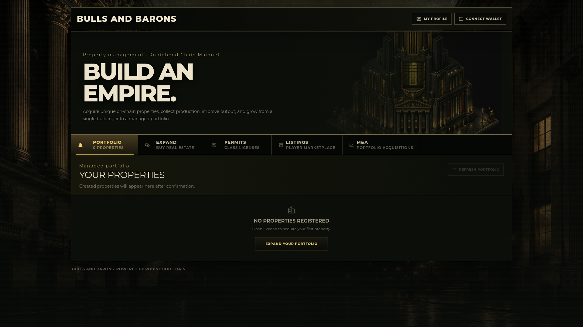 Screenshot of bullsandbarons.com