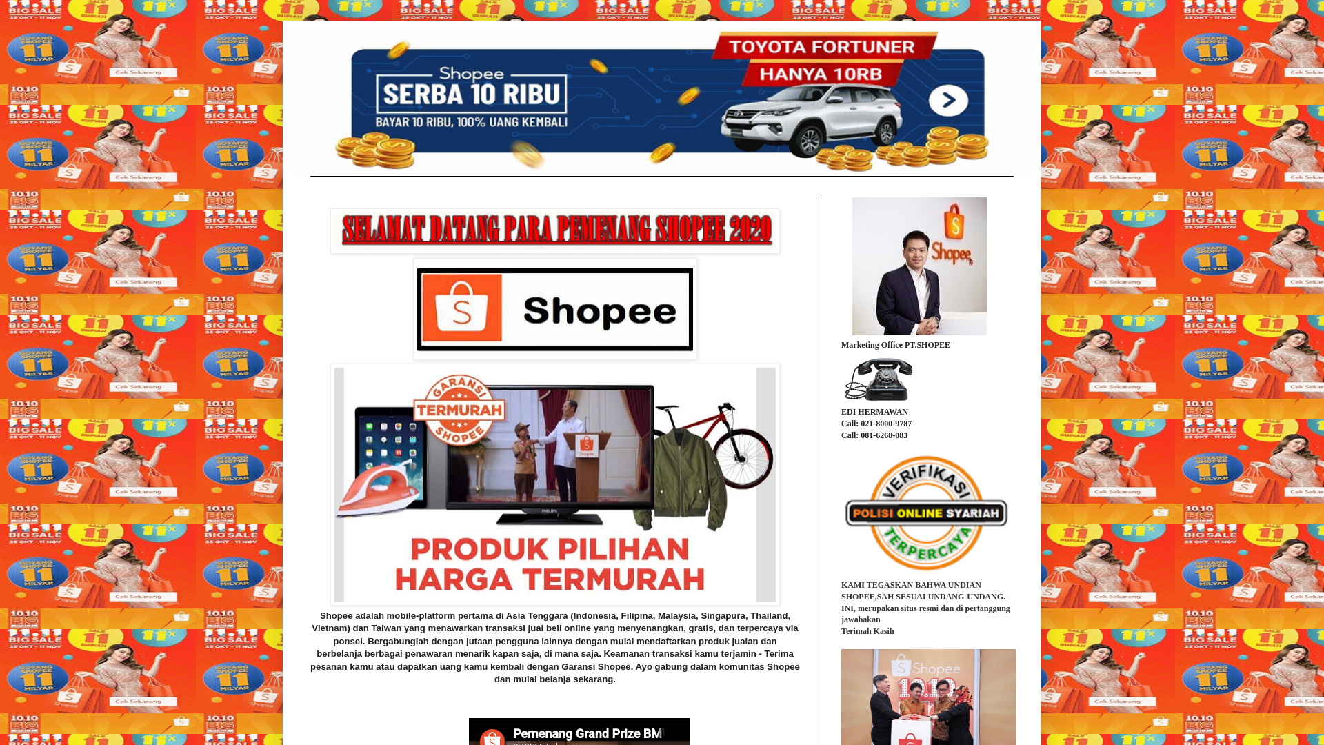 Screenshot of shopee8083.blogspot.com