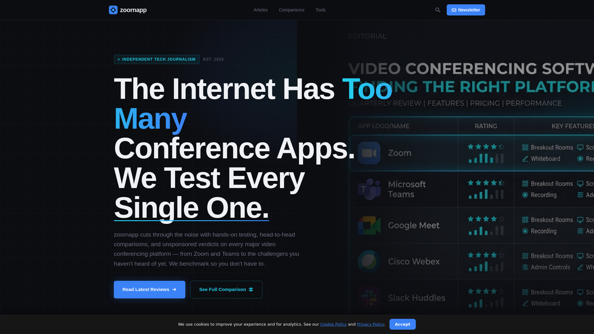 Screenshot of zoornapp.digital