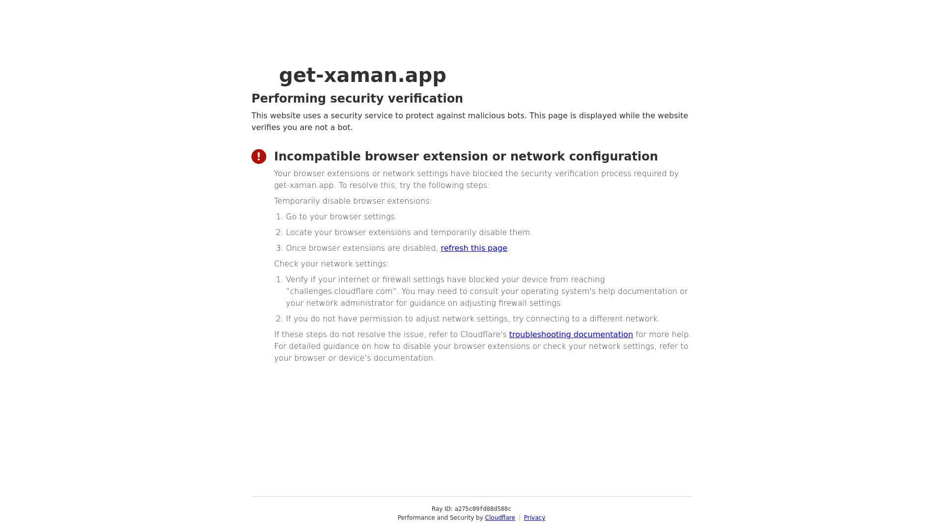 Screenshot of get-xaman.app