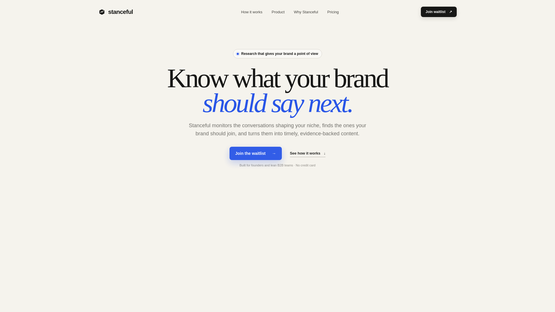 Screenshot of stanceful.xyz