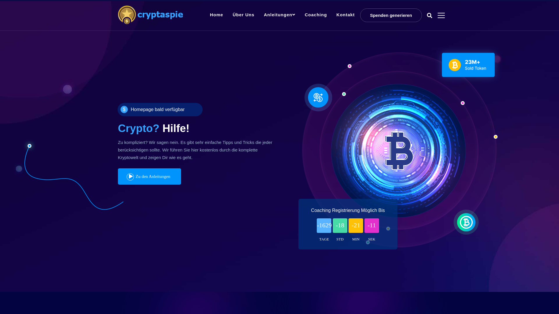 Screenshot of cryptaspie.io