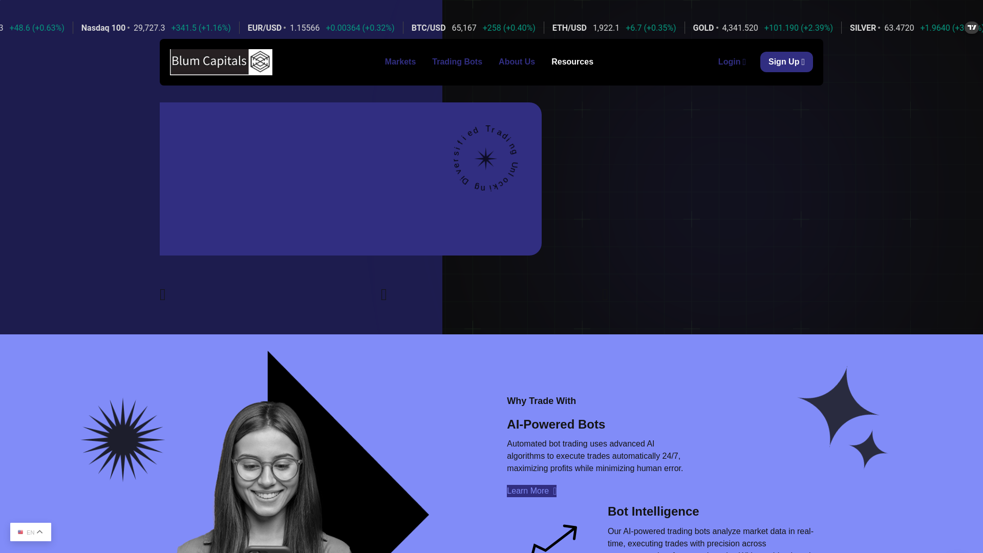 Screenshot of blumcapitals.pro
